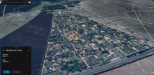 Vista aérea da chácara à venda no Planalto da Serra Verde em Itirapina/SP