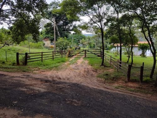 Estrada de acesso interno da propriedade em Corumbataí SP