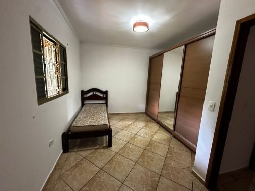 Quarto da residência da chácara em Itirapina/SP